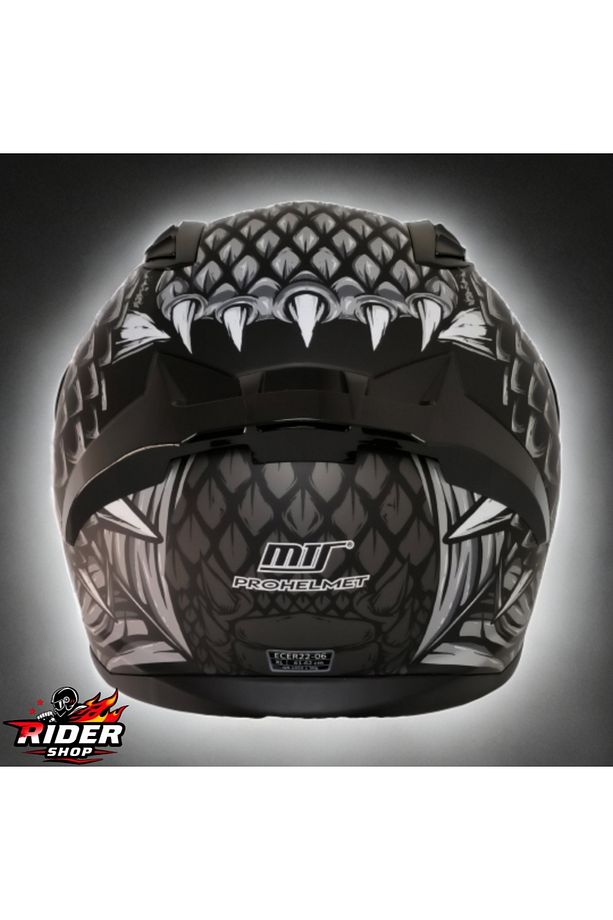 M801 Draglax Grey Ful Face Kask - 3