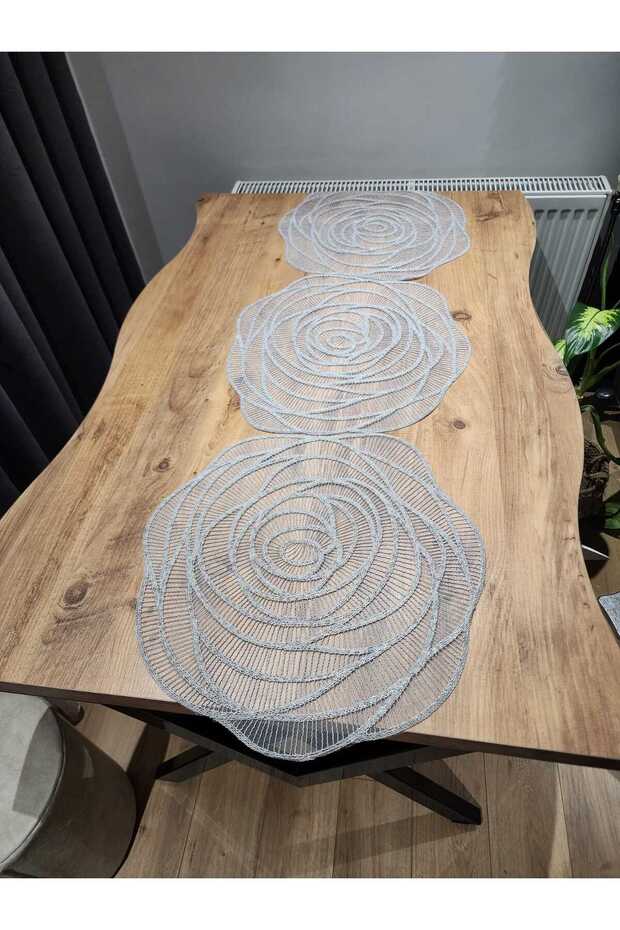 Home Textile Dowry Living Room Tablecloth Lace Luxury Silver Glitter Cordene Runner American Service 140X45