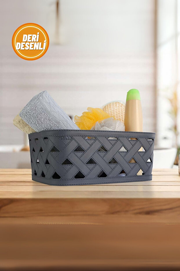 Deri Desenli Sepet - 1