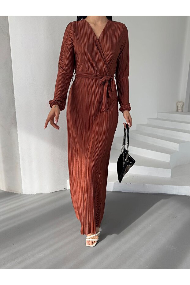 140 CM Piliseli Elbise - 5