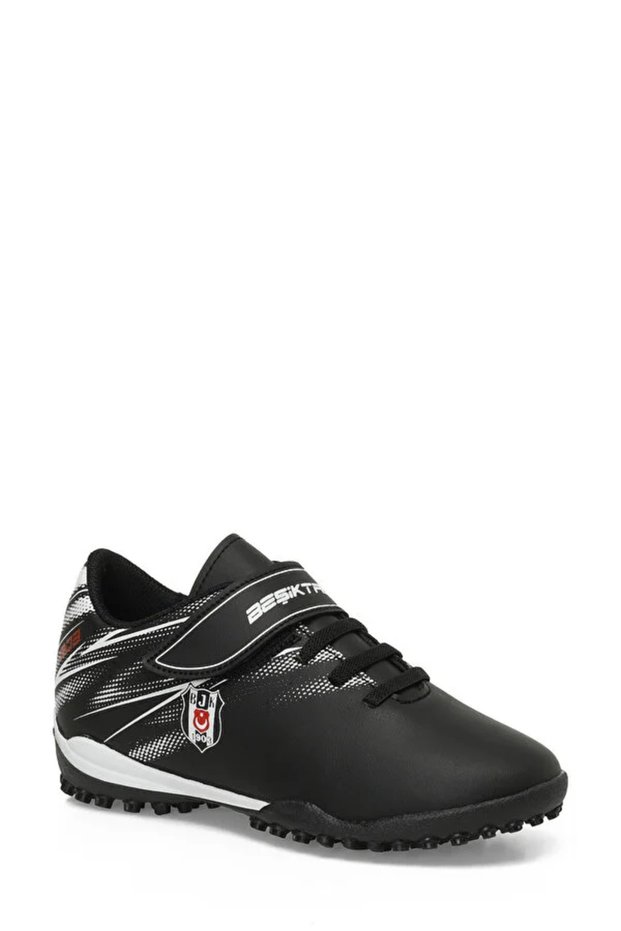 Poda Tf F 5Fx Black Boy's Astroturf Field Shoes Black White