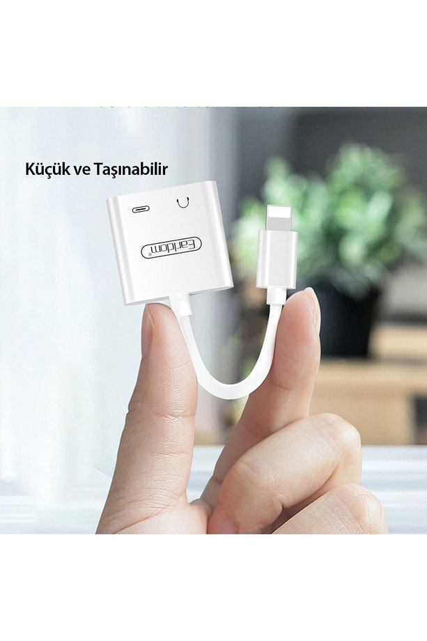 Ot46 Tak Çalıştır Lightning To 2in1 Type-c Ve Aux Ile Uyumlu Dönüştürücü - 2