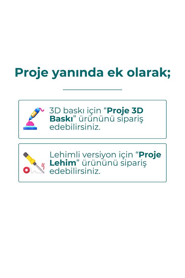 Arduino Sıcaklık / Nem Projesi Sensörü Projesi - Hazır Kodlanmış Çalışan Proje Seti - 3