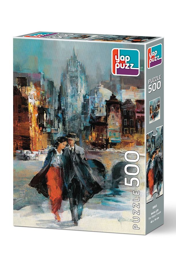 Yappuzz Mutlu Çift 500 Parça Puzzle - 1