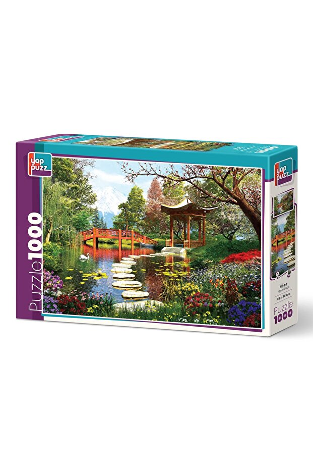 Yappuzz Çiçekli Göl 1000 Parça Puzzle