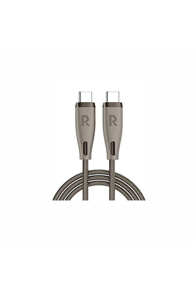 كابل C-C مضفر من النايلون RP-CB1037 بقوة 60 وات و3 أمبير وبطول 1.2 متر
