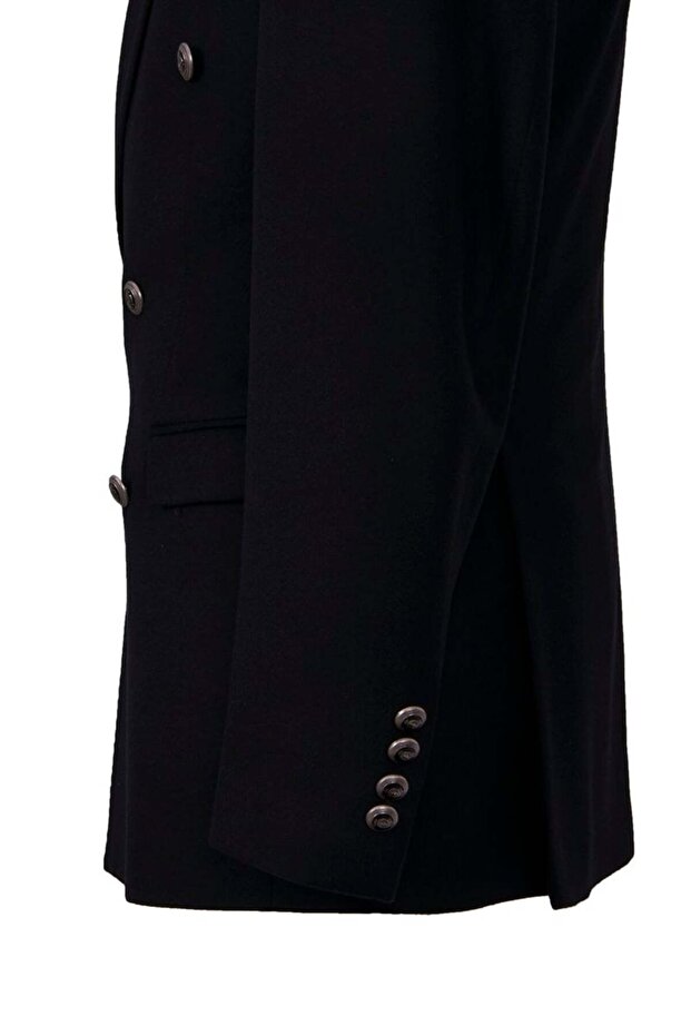 % 100 Kaşmir Kruvaze Ceket - 6