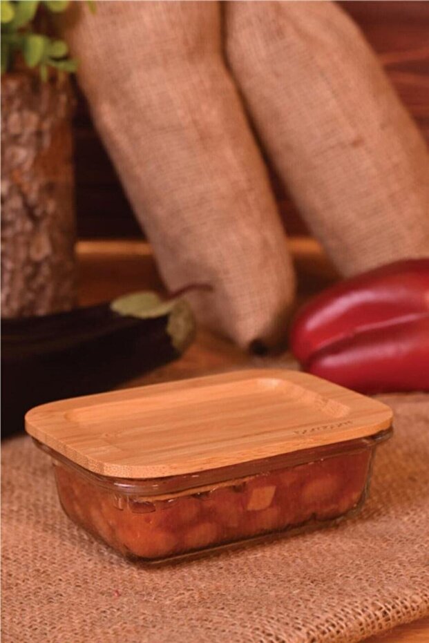 Safe Rectangular Glass Storage Container 650 ml - 2