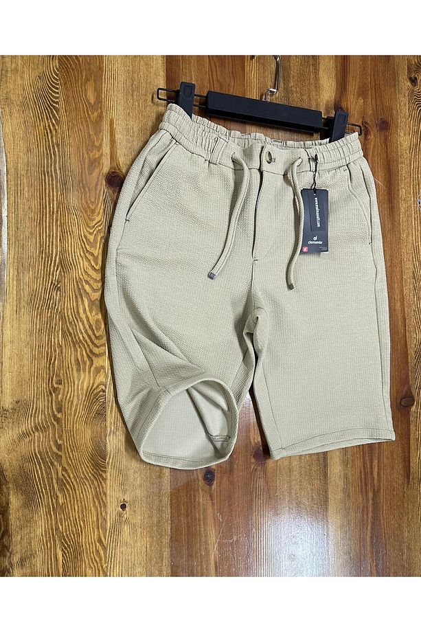 Erkek Kayra Kumaş Beli Lastikli Şort Jogger - 1