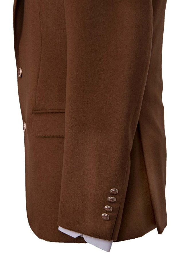 % 100 Kaşmir Kruvaze Ceket - 5