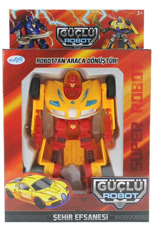 Araca Dönüşen Sarı Güçlü Robot - 1