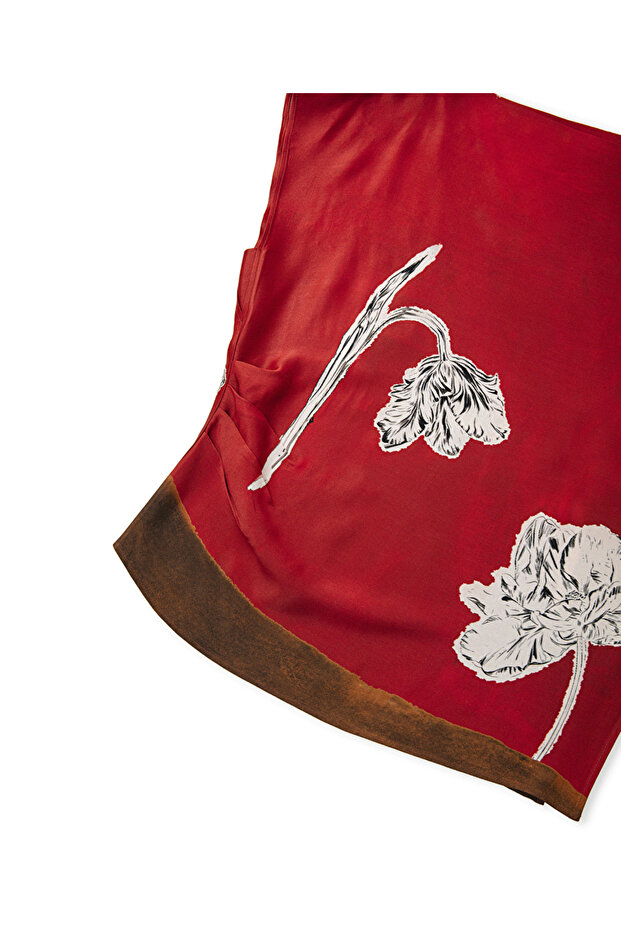 Çiçek desen bluz - 4