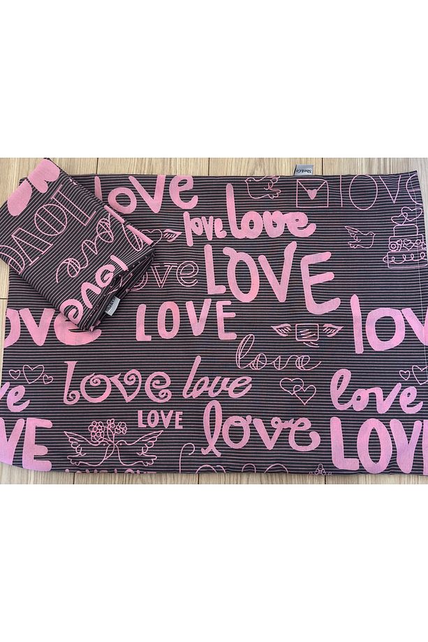 Tek Kişilik Genç Kapitoneli Pike | Yatak Örtü Seti- Love - 4