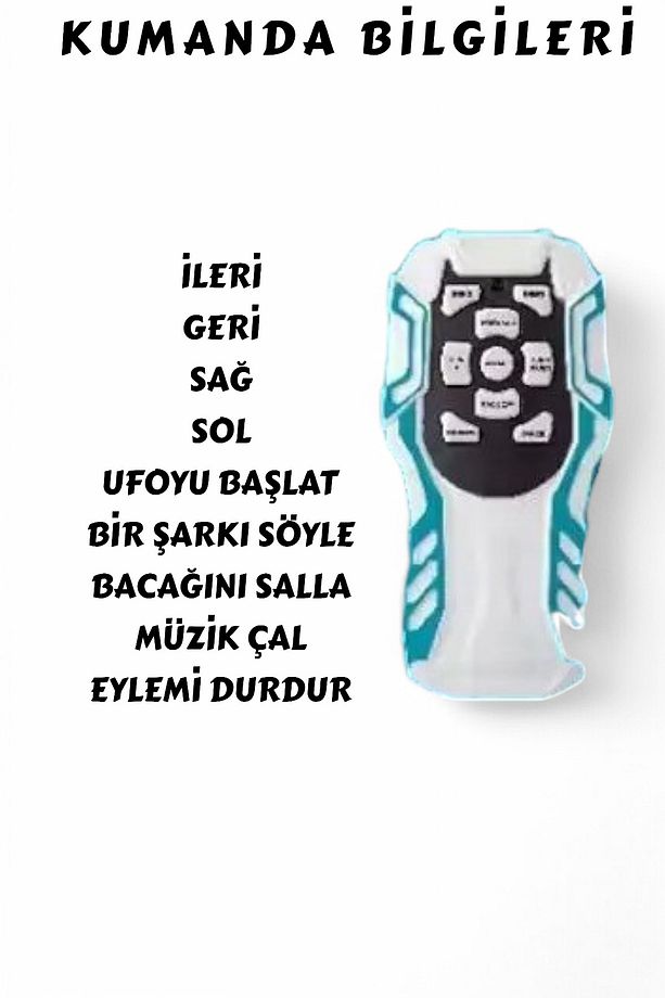 Uzaktan Kumandalı Disk Atan Sesli Işıklı Renkli Sevimli Robot Disk Fırlatan 22 cm Robot - 2