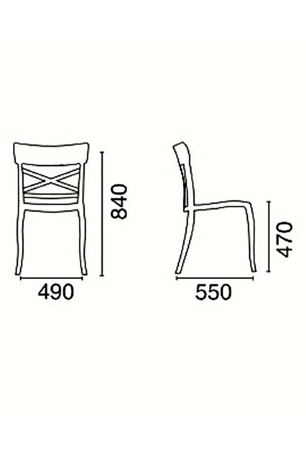 X'Sera-S Sandalye - Yeşil - 2