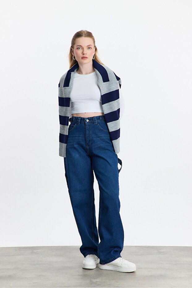 0606 Model Intermediate Blue Palazzo Jean - 7