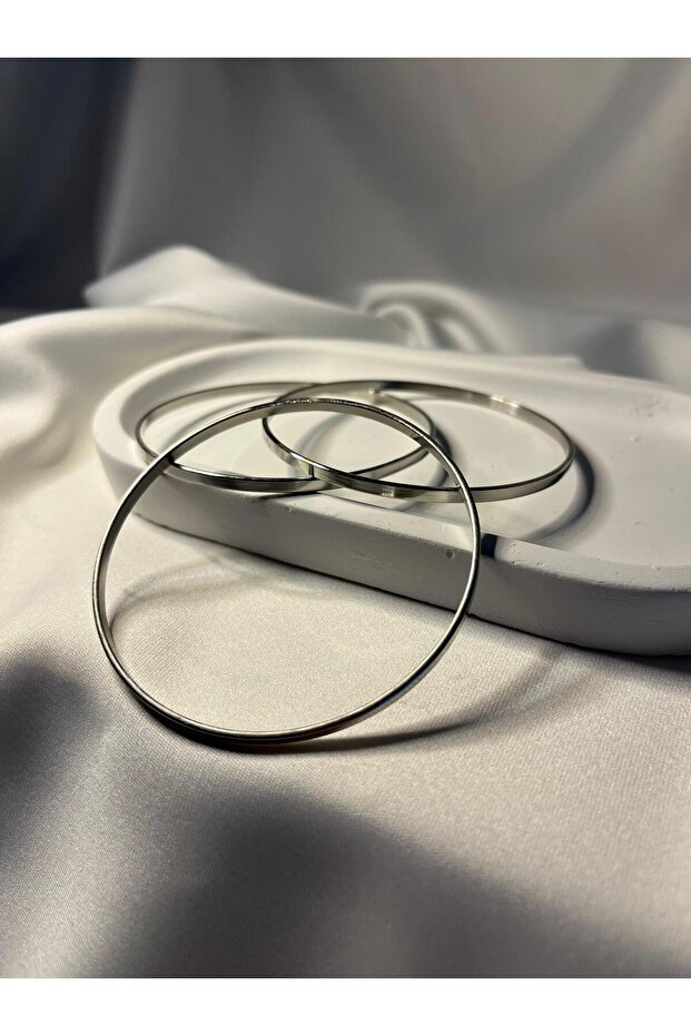 3'lü Çelik Ajda Model Bilezik - 3