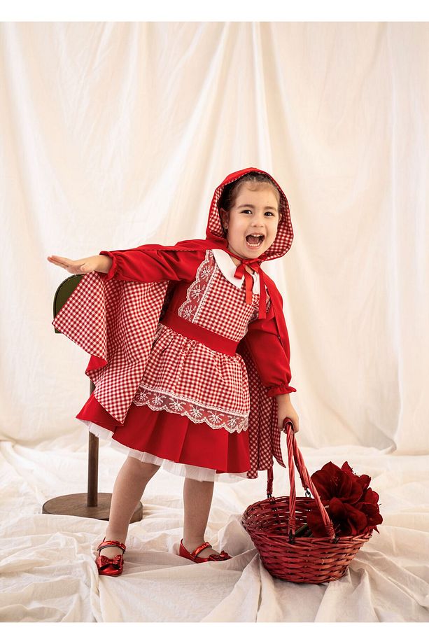 Kırmızı Başlıklı Kız Elbise Set - 1