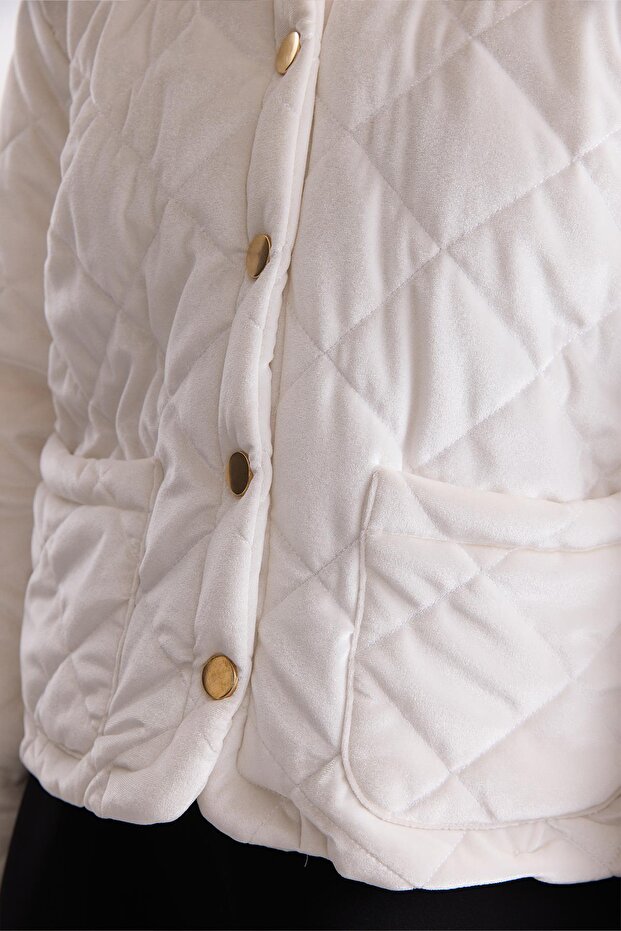 Eldon Kapitone Çıtçıtlı Premium Mont - 4