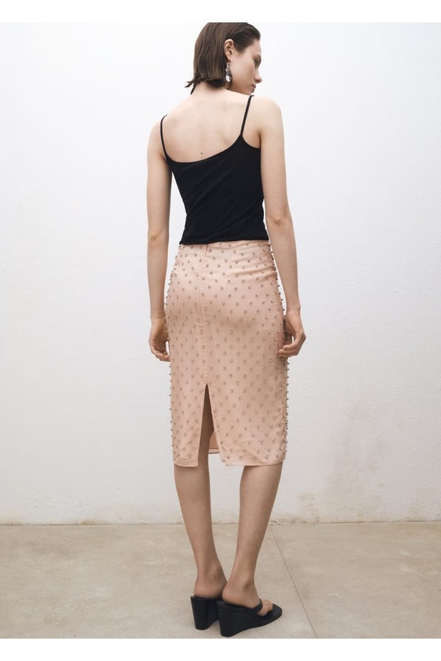 İnce askılı ipek bluz - 4