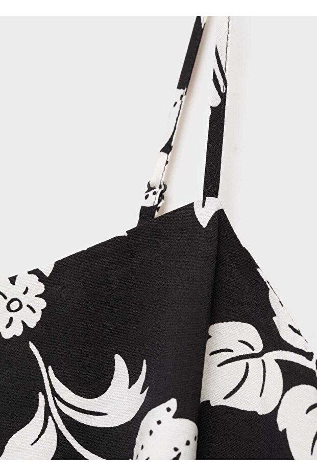 Trägerkleid mit Blumenmuster - 5