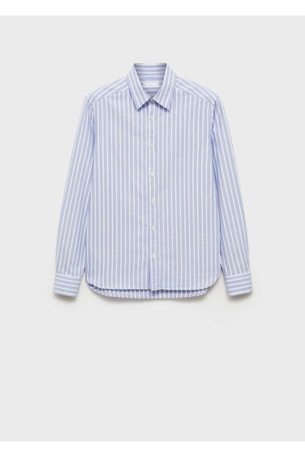 Çizgili Oxford gömlek - 3