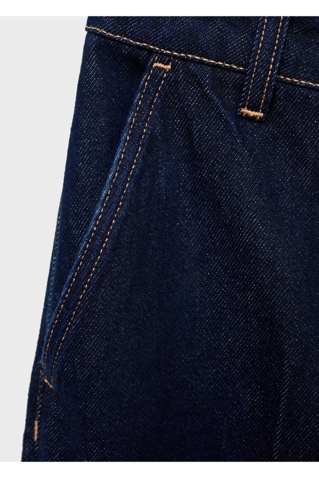 Yüksek bel wideleg rinse wash jean - 6