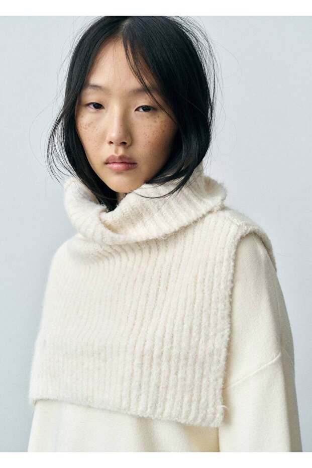 Crop dönük yaka şal - 2