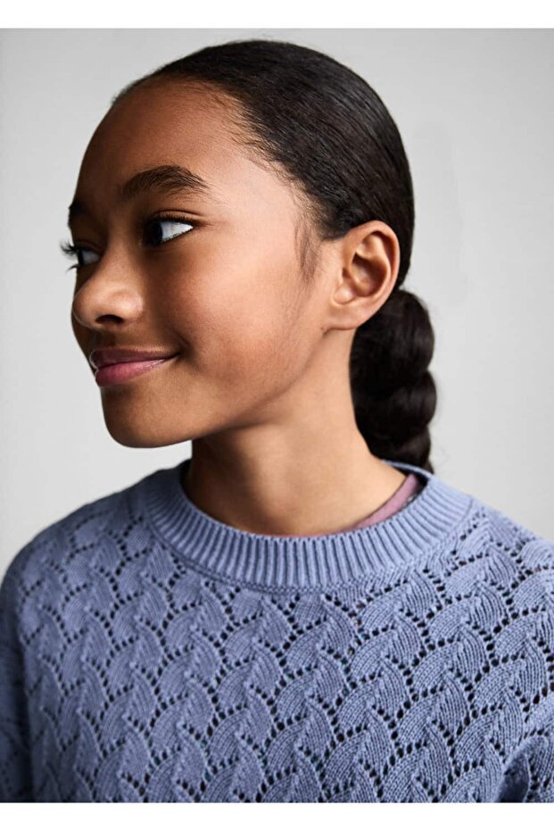 Durchbrochener Strickpullover - 5