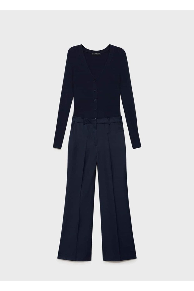 Üst kısmı kontrast uzun tulum - 3