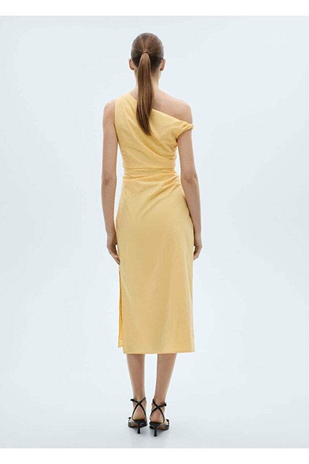 Rochie midi asimetrică drapată - 4