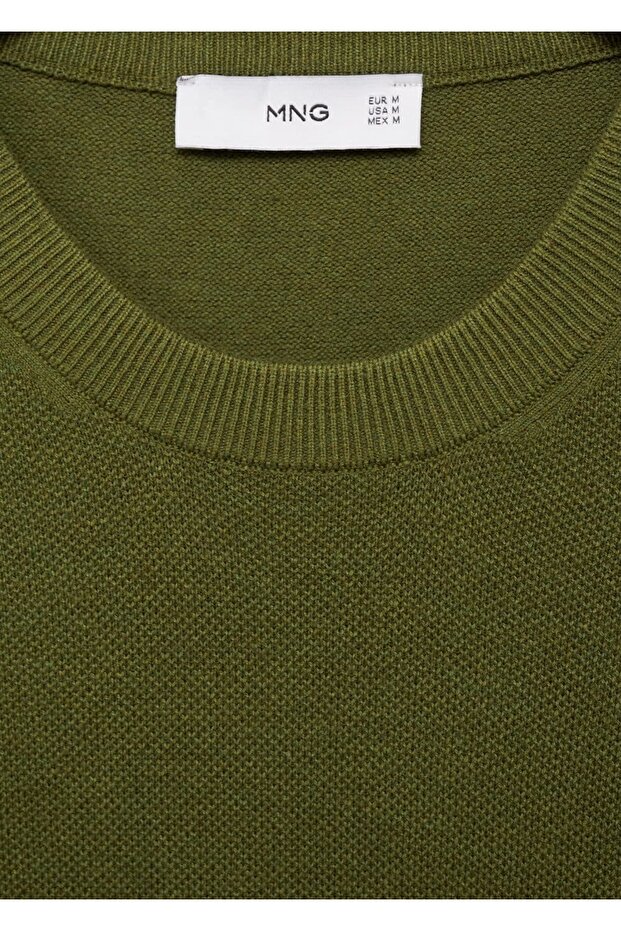 Pamuklu ince dokuma tişört - 7