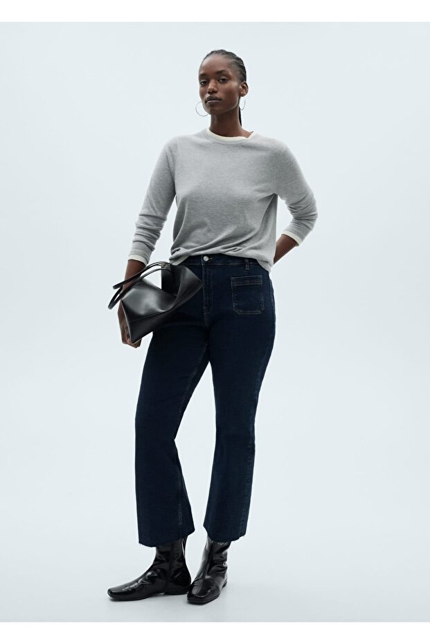 Cepli flare jean pantolon - 6