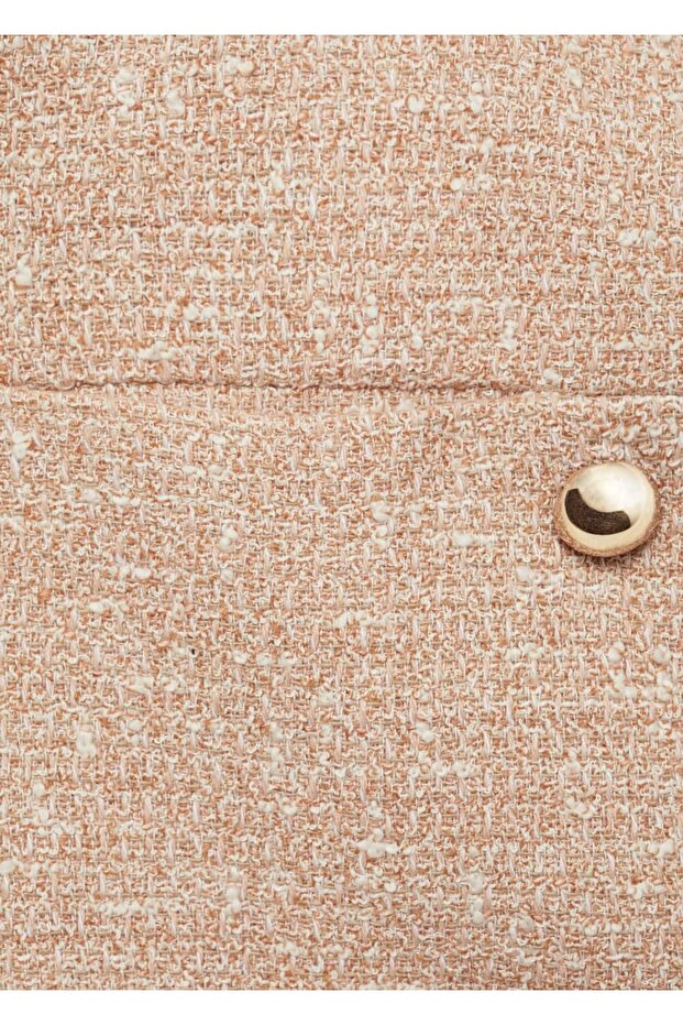 Double-Breasted Cut Tweed Jacket - 7