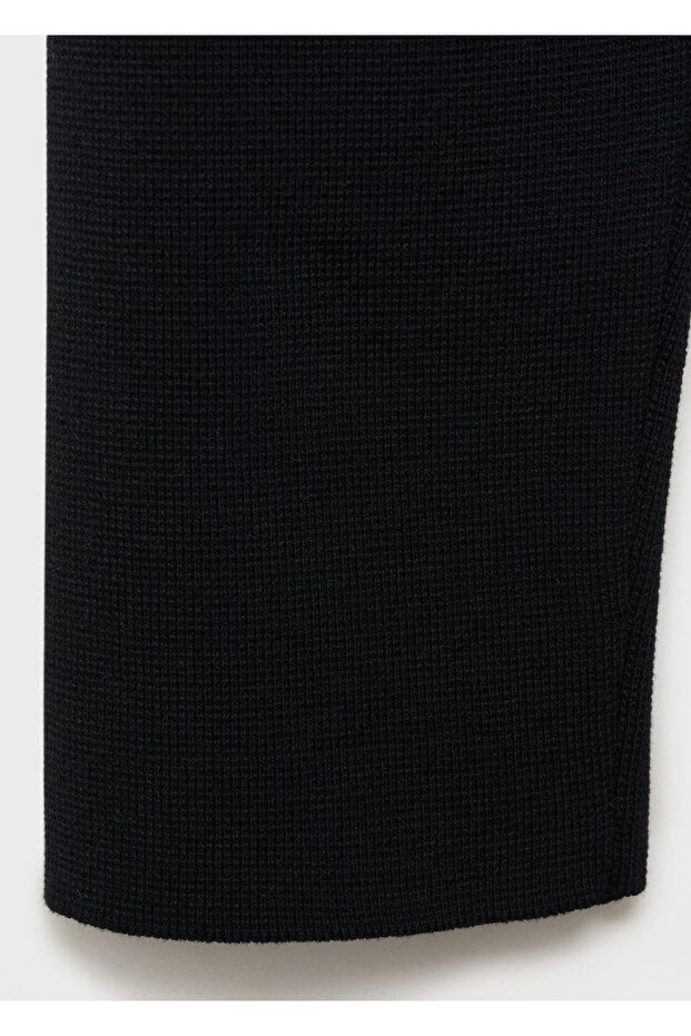 Mücevher düğmeli şerit yakalı ceket - 7