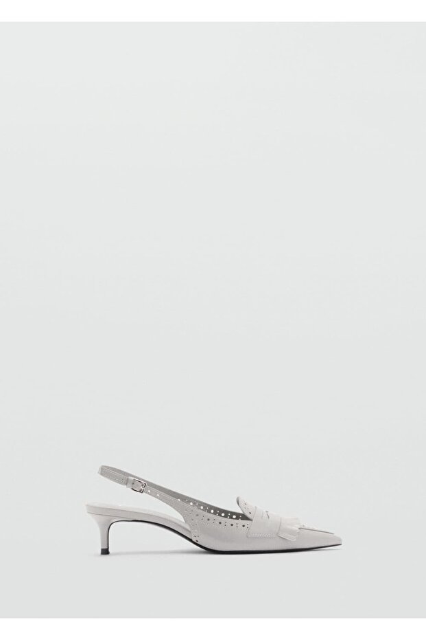 Püsküllü topuklu ayakkabı - 3