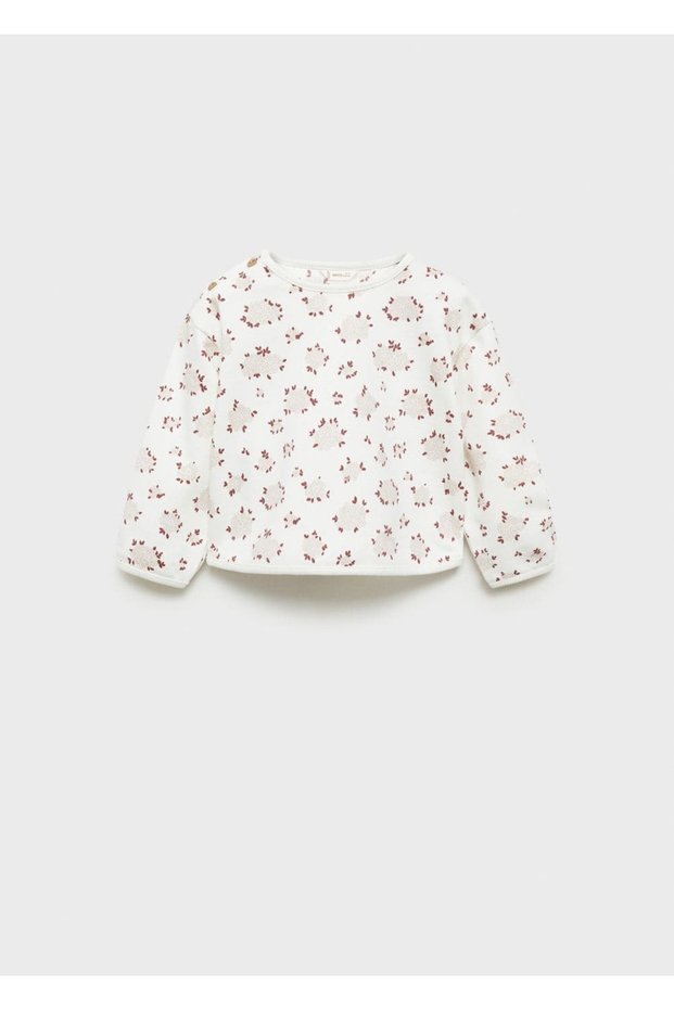 Sweatshirt with Floral Print