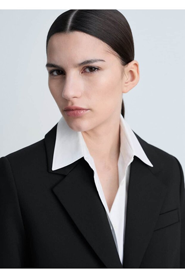 Düğmeli midi pamuklu palto - 8