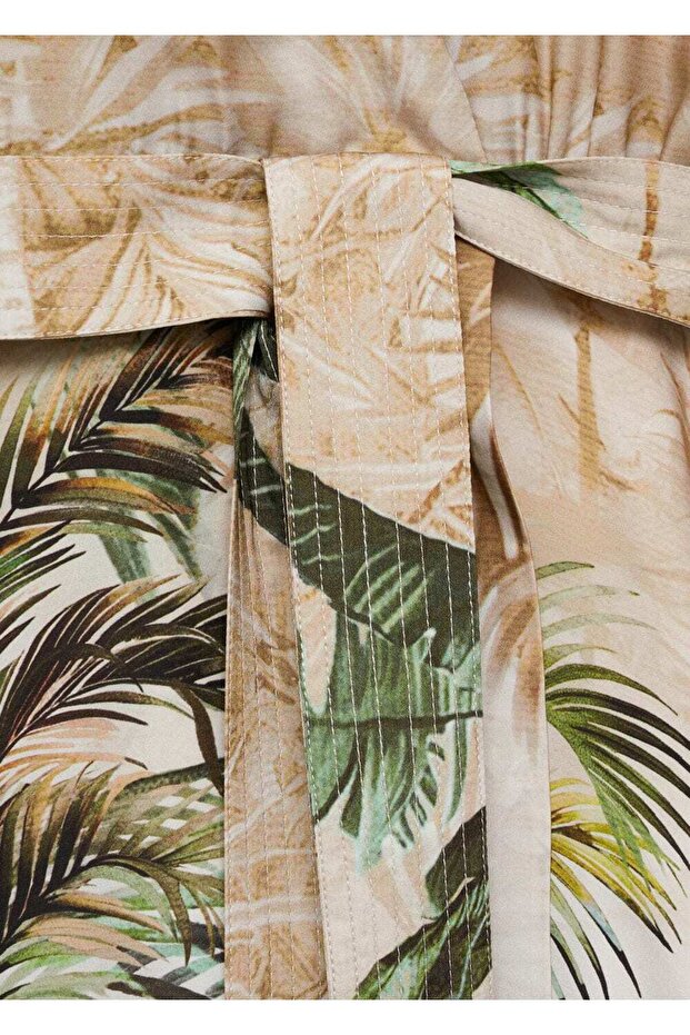 Tropikal çapraz elbise - 8
