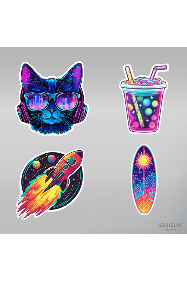 Neon Sticker Seti - 2