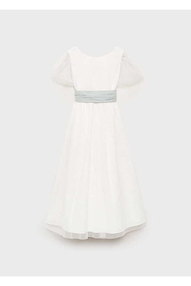 Fiyonklu plumeti elbise - 2