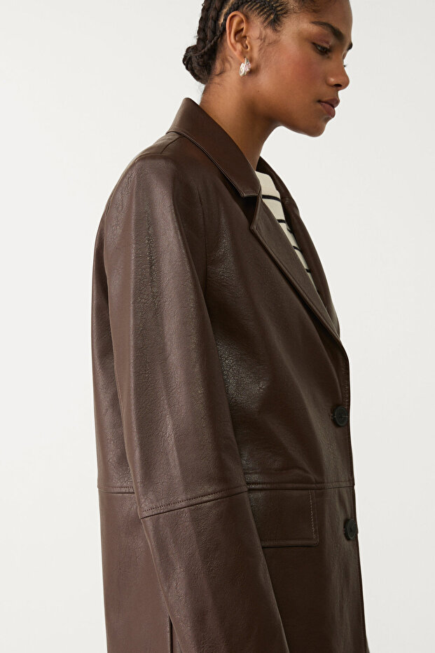 Suni deri blazer - 4