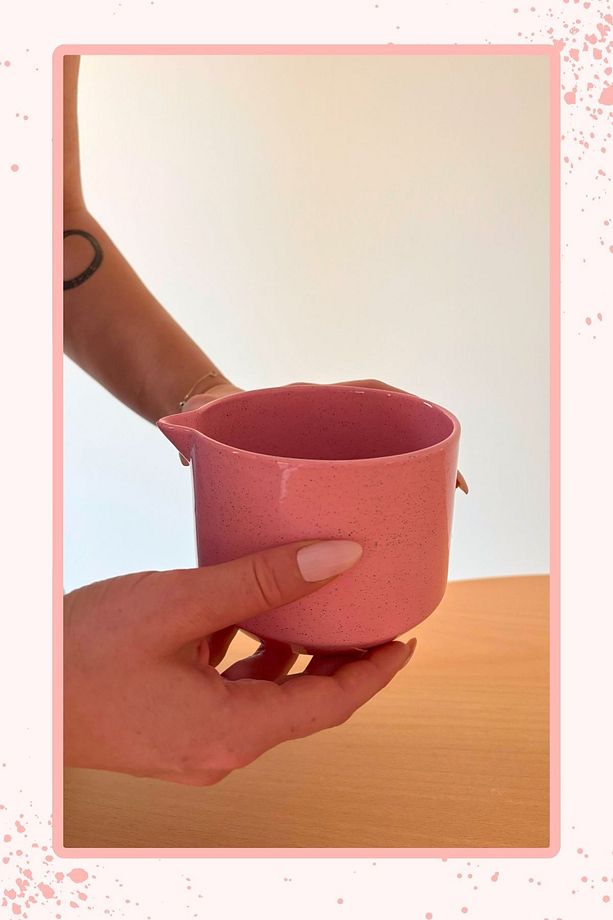 Pembe Seramik Matcha Seti - 5