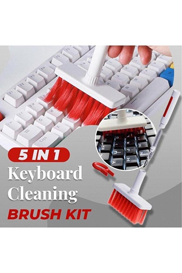 Keyboard Computer Headset Cleaning Tools Key Puller Set 5 in 1 Cleaning Brush Set - 5