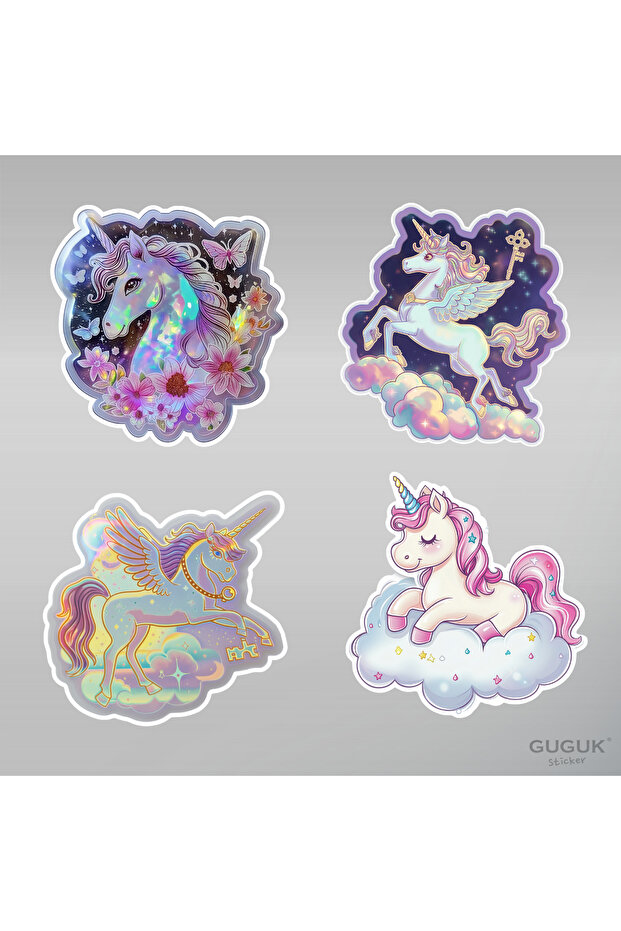 Sevimli Unicorn Sticker Seti - 7