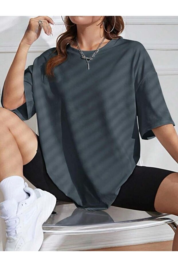 Yazlık Renkli Oversıze Tshirt - 1