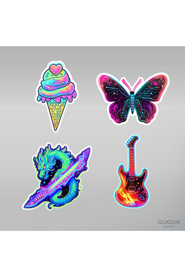 Neon Sticker Seti - 4