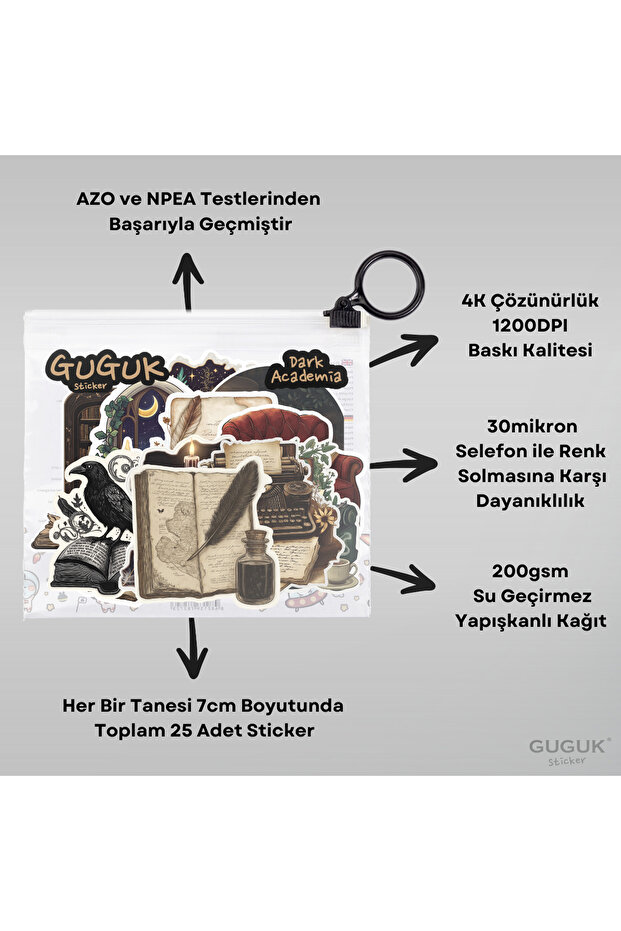 Dark Academia Sticker Seti - 8