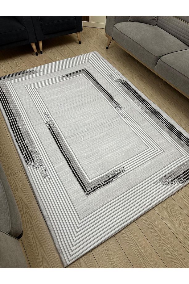 Lastikli Mikro Polar Halı Örtüsü - Kalın Kumaş - Ekstra Dayanıklı - Yıkanabilir - 3