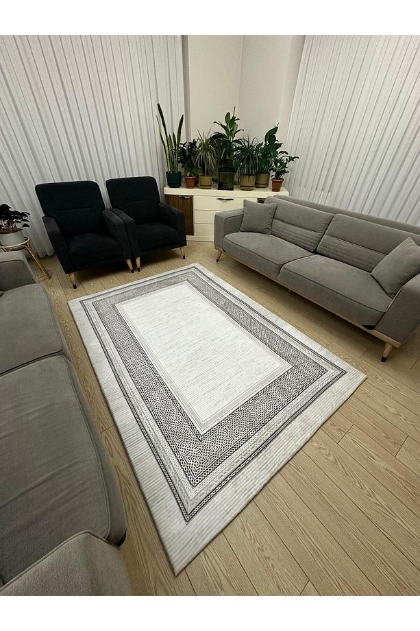 Lastikli Mikro Polar Halı Örtüsü - Kalın Kumaş - Ekstra Dayanıklı - Yıkanabilir - 2
